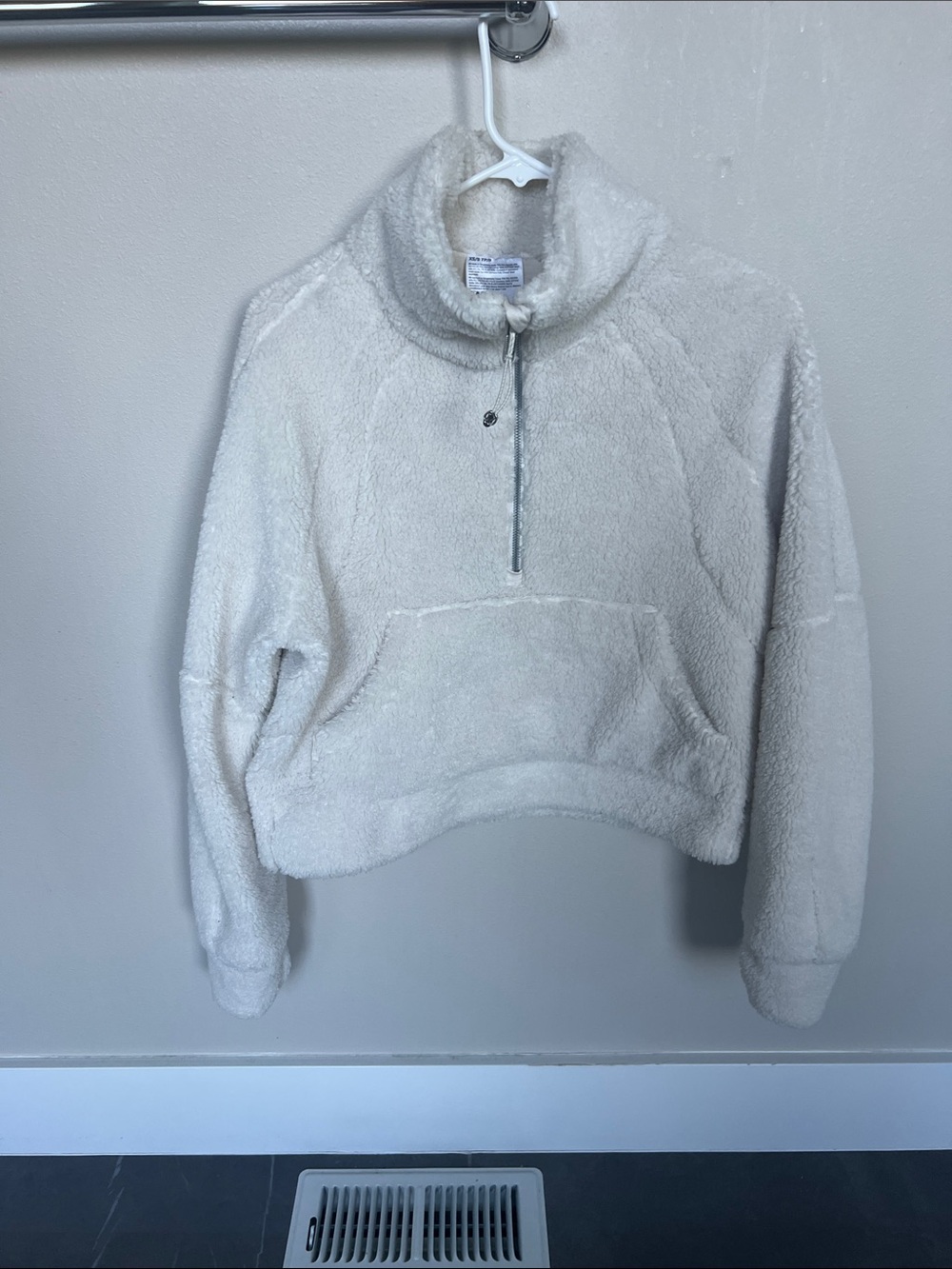 Lululemon Cozy Cream Sherpa Half-Zip Pullover